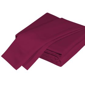 Luxuriously Soft 100% Viscose Derived from Bamboo 4-Piece sheet Set , Oeko-TEX Certified, California King - Merlot