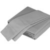 Luxuriously Soft 100% Viscose Derived from Bamboo 3-Piece sheet Set , Oeko-TEX Certified, Twin - Silver Gray