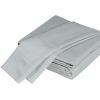 Luxuriously Soft 100% Viscose Derived from Bamboo 4-Piece sheet Set , Oeko-TEX Certified, Full - Lt Gray