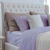 Luxuriously Soft 100% Viscose Derived from Bamboo 4-Piece Sheet Set, Oeko-TEX Certified, King - Amethyst