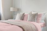 Luxuriously Soft 100% Viscose Derived from Bamboo 4-Piece sheet Set , Oeko-TEX Certified, California King - PALE Rose