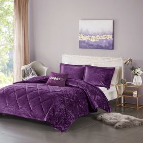 Velvet Comforter Set (Color: as Pic)